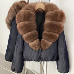 OFTBUY 90% White Duck Down Coat Luxury Winter Puffer Jacket Women Female Real Natural Fox Raccoon Fur Thick Warm Parkas