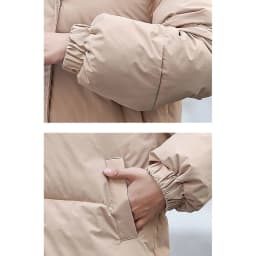 Long Hooded Puffer Coat Women Contrast Collar Warm Quilted Parka Zip‑Up Loose Windproof Winter Outerwear Ladies Padded Jacket
