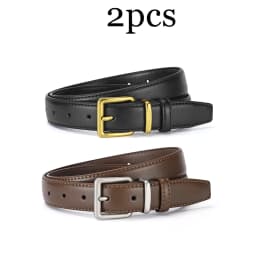 1-2pcs Simple Pin Buckle Soft Women's Belt Trendy Match Skirt Wide-leg Trousers Belt Fashionable Women's Clothing Accessories