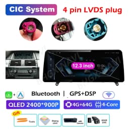 CCC CIC System Carplay for BMW X5 E70 X6 E71 2008 2009 2010 2011 2012 2013 Android 16 DSP Stereo Car Multimedia Radio Player BT