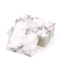 50pcs/lot Necklace Earrings Ear Studs Packaging Card Blank Jewelry Display Card Marbling Paper Card For Jewelry Packaging