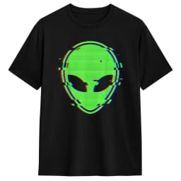Alien Dj Trippy Vaporwave Techno Rave EDM Music Festival T Shirt Beach Funny T Shirts Cotton Hip Hop Tshirt For Men Clothes