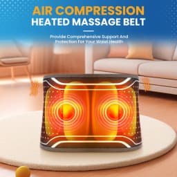 Electric Inflatable Airbag Massage Belt New Upgrade Sideway Extrusion Waist Support Massager Relaxation