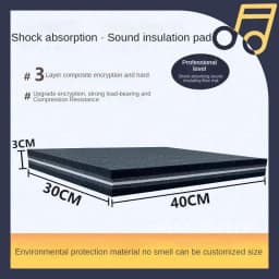 Thickness 3cm Three Layer Shock-absorbing Foam Pad Indoor Sound Insulation Anti-vibration Pad Floor Sound Insulation Shock Foam
