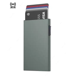 Rfid Credit Card Holder Smart Wallets Men ID Bank Cardholder Case Metal Thin Slim Pop Up Aluminium Minimalist Wallet Luxury Gift