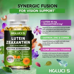 Lutein and Zeaxanthin Extract Supplement - Eye Vitamins, Supports Tired, Dry Eyes, Macular-Eye Health & Vision Support