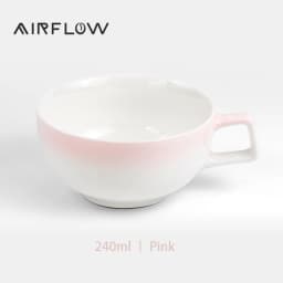 AIRFLOW Ceramic Coffee Cup Professional Embossed Latte Cup 240ml With Handle Milk Tea Cup Latte Espresso Vintage Coffee Mug
