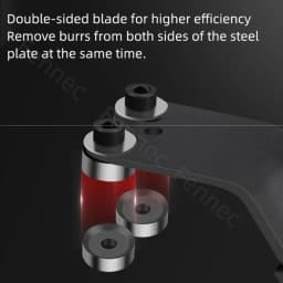 DB1000 Sheet Metal Deburring Trimming Scraper Tool 0-12mm Range Burr Trimming Cutter Double Sided Trimmer BN8010 Blades