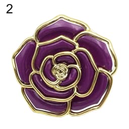 Rose Flower Pattern Bag Hooks Portable Folding Table Hook Clasp Purse Bag Handbag Hooks Hanger Holder