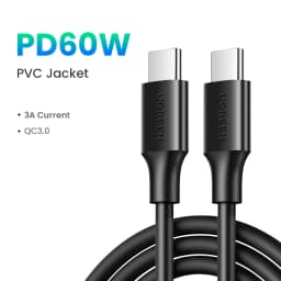 UGREEN PD 60W USB Type C Cable 3A USB-C Fast Charging Code for iPhone 17 16 MacBook Air iPad Samsung Xiaomi Poco Charger Cable