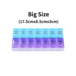 New Travel Pill Case Weekly Portable Organizer Box 7 Days 14 Grids Pills Container Storage Tablets Vitamins Medicine Fish Oils