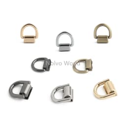 10/50/100PCS Metal Bag Side Hanger Square Ring For Handbag Strap Side Carabiner Clip Hook Chain Connector Buckle Accessories
