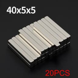 40x5x5mm Powerful Neodymium Magnet N35 NdfeB Permanent Magnetic imanes Block Super Strong Fridge Magnets DIY