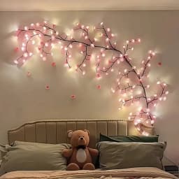 LED Branch Lights Rattan Lights Cherry Blossom Atmosphere Indoor and Outdoor Decorative Styling Lights Bendable Atmosphere Light