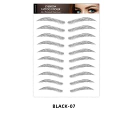 Brown Eyebrows Makeup Tattoo Sticker Water-based Hair-liked Waterproof Long Lasting False Stickers for Brow Grooming Shaping