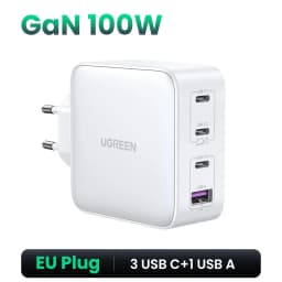 UGREEN USB Charger 100W GaN Charger for Macbook Tablet Fast Charging for iPhone Xiaomi USB Type C PD Charge for iPhone 18 17 16