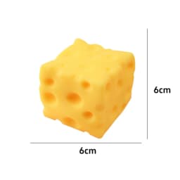Slow Rising Squishy Cheese Squeeze Toy Stress Relief Decompression Ornament Soft Pinch Fidget Toy For Office Home Relaxation