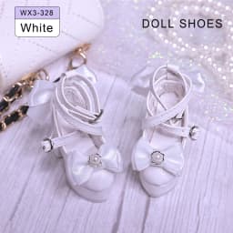 BJD Shoes Bowknot High Heels for 1/3 Xiny 1/4 Bariy BJD Doll Toy Platform Heels Black Pink Colors Shoes Dolls Accessories