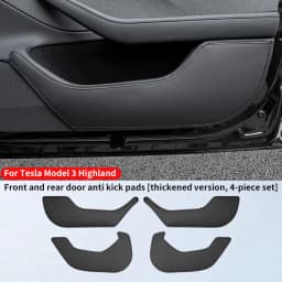 For Tesla Model Y Juniper/Model 3 Highland/Model YL Door Kick Pad, Front and Rear Door Panel Protection Pad, 4-Piece Set