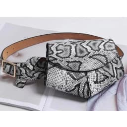 2026 Small Waist Bag Versatile Women Small Delicate Snake Skin Decorative Belt Saddle Bag Fashionable Sweater Belt Trendy