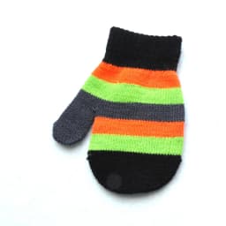 Baby Gloves For 1-4Y Children Winter Warm Patchwork Knitted Mittens Kindergarten Student Full Finger Gloves Knitting Kids Gloves