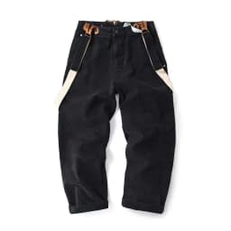 World War II Heavyweight 100% Cotton Washed Canvas Overalls - Durable Loose Straight Men's Lumberjack Casual Workwear Pants