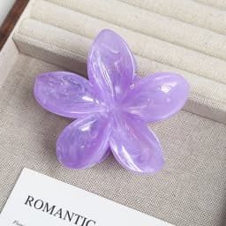 Elegant Flower Hair Clip Crab 8cm Large Plastic Hair Claw Clips For Women Hairclip Cute Beach Hair Accessories Hawaiian Barrette