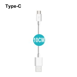 20/10cm Ultra Short USB Type C Cable 3A Male USB A to Male Type-C Data Wire Cord for Samsung Huawei Xiaomi Fast Charging Cable