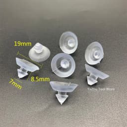 PVC Round Glass Table Top Soft Anti Slip Pads Non Adhesive Bumpers Pad Plastic Suction Pad For Table Glass Top