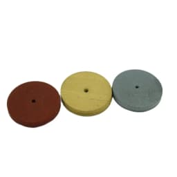 14 Pieces Rubber Polishing Wheels for Dremel Rotary Tool Mixed Color 22mm Abrasive Wheel Jewelry Tools