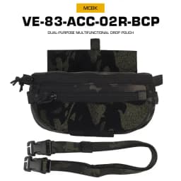 Tactical Drop Pouch Hanger Pouch Compact Abdominal Dangler Pack Quick Release Shoulder Bag Vest Plate Carrier Airsoft Gear