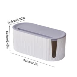 Cord Organizer Box Cord Management Box Household Cable Wire Box Hider Desktop Cord Storage For Hiding Power Strips And