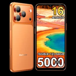 Blackview WAVE 7C Smartphone 6.56'' HD+IPS 5000mAh Battery 16GB(4+12)+64GB Unisoc Cell Phone 32MP+13MP 4G Android 16 Dual SIM