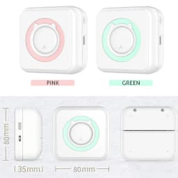 Portable Mini Thermal Printer Wirelessly BT 203dpi Photo Label Memo Wrong Question Printing With USB Cable Imprimante Portable