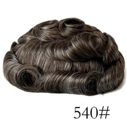 Human Hair Hairpieces Thin Skin PU Replacement System Human Hair Men Toupees