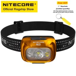 NITECORE NU31 USB-C Rechargeable Headlamp 550 Lumen Trail Running Fishing Trekking Headlight Work Light, Built in Li-ion Battery