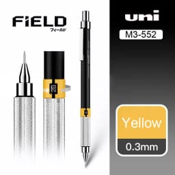 UNI Mechanical Pencil M5-552 Metal Grip 0.3/0.5/0.7/0.9mm Low Gravity Non Stop Lead for Students Drawing Sketching Stationery