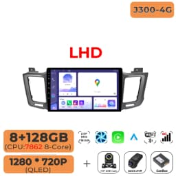 Android 16 Carplay For Toyota RAV4 RAV 4 Xa40 2012 2013 2014 2015 2016 -2019 Car Radio Multimedia Video Player Stereo Navigation
