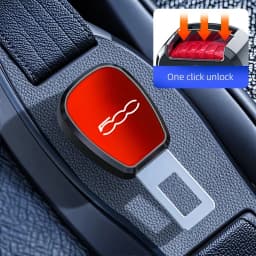 Car Seat Belt Buckle Plug Auto Safety Strap Extension Accessories interior For Fiat 500 500C 500X 500L 500sport Abarth 695