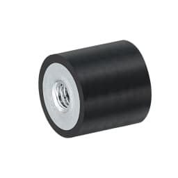 Uxcell 1Pcs M3-M12xDxH Thread Female Rubber Mounts Vibration Isolators Replaces Anti Vibration Pads Flat Silent Block Base Block