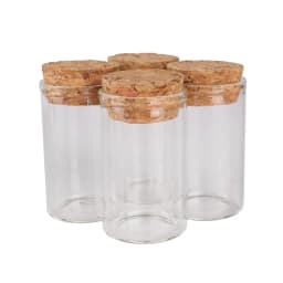 5pcs 20ml 30*50mm Test Tubes Glass bottle with Cork Lids Potion bottles Glass Jars Glass vessels Spice Jars Wishing bottles