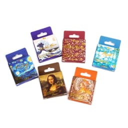 45 Pcs Vintage Stickers Scrapbooking Phone Diary Material DIY World Famous Paintings Decorative Paper Stationery Sticker