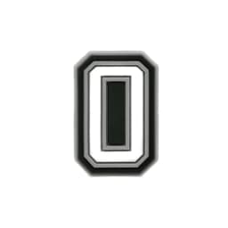 1 Piece Charms Decorations Numbers 0 To 9 Shoe Accessories Black White Pvc Ornament Pins Friend's Holiday Party Gift