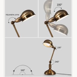 American Style Retro Light Luxury Eye Care Table Lamp Creative Learning Desk Lamp European Style Living Room Bedroom BedsideLamp