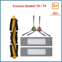 For ECOVACS Deebot T9 AIVI T8 AIVI N8 Pro dust bag Parts Main Side Brush HEPA Filter Robot Vacuum Cleaner Replacement Accesories