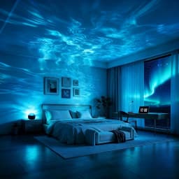 LED Starry Sky Projector Light 7 Colors Night Light Touch Switch USB Powered Auto Rotate Home Bedroom Party Decor Lamp Kids Gift