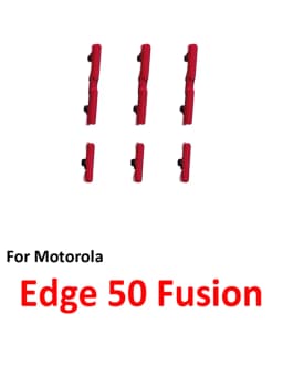 Phone Power Volume Button For Motorola Moto Edge 50 Fusion New On Off Up Down Key Internal Flex Cable Repair Parts Blue