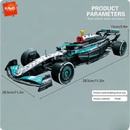KAVOWORLD 1:8 Large Scale DIY Racing Car Building Bricks Model Static Assembly Car Model for Boys Teens Birthday Christmas Gifts