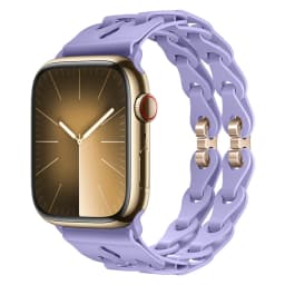 Chain Link Silicone Strap for Apple Watch Band Ultra 3 2 49mm 44mm 40mm 45mm 41mm 42mm Bracelet for Series 11 10 9 8 7 6 5 4 SE3