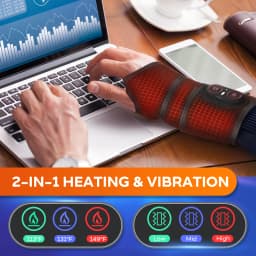Electric Heating Wrist Guard 3 Levels Hot Compress Massage Wrist Brace Ankle Wrap Hand Foot Protector Rechargeable Wristband